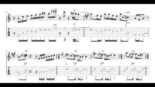 Room 335  Matteo Mancuso Solo Transcription Tab & Sheet Music