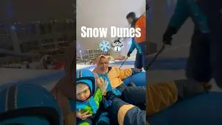 Snow Dunes #Ice #sliding  #family #dailyvlog  #motivation  #travel #explore #doha #qatar