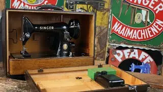 Vintage Singer 99k Mk2 Sewing Machine Demonstration