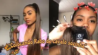 Como Colocar rabo de cavalo orgânico Fácil | Lara Asheleey ✨