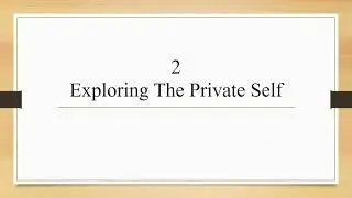 Private Self vs Public Digital Self