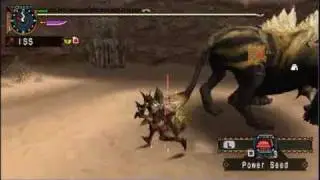 MHP2G Hammer (Felyne Heroics) vs Rajang