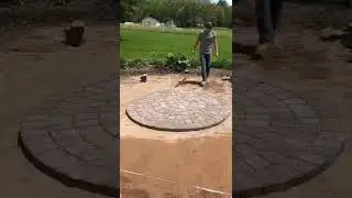 Circle of pavers