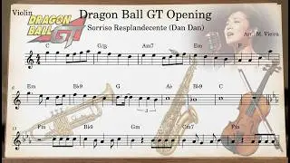 Dragon Ball GT Opening | Sheet Music for Violin, Sax & Trumpet