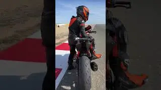 #KTMPowerWear and the KTM 1390 SUPER DUKE R... own the race track! 🔥
