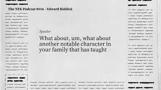 The NFK Podcast #016 - Edward Riddick