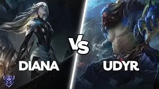 Road to Master - OTP Diana Jungle vs Udyr | STREAMER FULL GAMEPLAY (League of Legends)