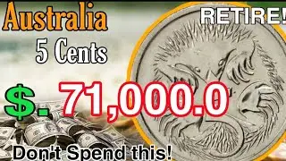 AUSTRALIA 5 CENT 1989 Coins WORTH lot of MONEY - Most Valuable Coins in Your Pocket Change!!