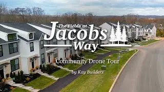 Drone Tour of The Fields at Jacobs Way &ndash; Harleysville, PA | New Luxury Townhomes by Kay Builders