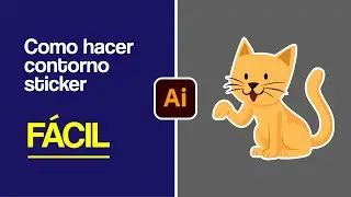 Como hacer efecto de sticker en Adobe Illustrator