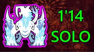 Frostfang Barioth Heavy Bowgun Solo 1'14'' | MHW Iceborne
