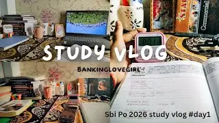 SBI PO 2026 | First Study Vlog 📚🔥 | Night Study Routine | Restarting My Banking Journey #studyvlog