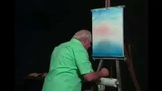 William Bill Alexander paints Fall River part 1/3 wet on wet oil painting art