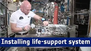 Horizons mission &ndash; Installing life-support system with astronaut aid mobiPV