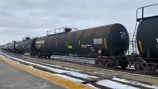BRAKING BOXCAR! CN M301 - CN 3908 West at Brantford (January 05 2025)