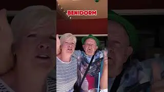 Happy Benidorm Tourists! 😱  #benidorm #travel #spain #beach