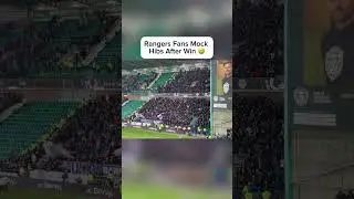 Rangers fans mocking Hibernian at last nights game&ldquo;Hibs away ahaha, I like it&hellip;&rdquo;