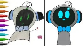 ⚙️ How to Draw Sprunki (Robot): Mecha Character Tutorial! #sprunki #howtodraw #drawing 