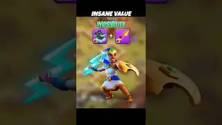 Insane way to use Royal Champion with Electro Boots + Invisibility Spell x14 | r great  #coc #th17