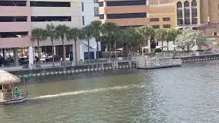 What's interesting at Tampa Bay?/ Floating Tiki Hut Bar