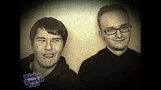 Me and Jacob in the Cinemark photo booth after watching Iron Lung 🩸