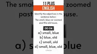 11 Plus Exam Paper | English Preparation [Question #107]