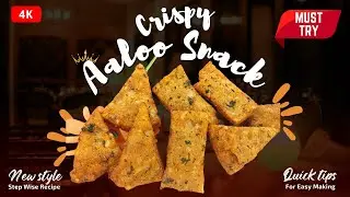 🥔 Crispy Potato Triangles & Rectangles ✨ | Crunchy Snack Recipe 🍽️ | घर पर बनाएं क्रिस्पी आलू स्नैक