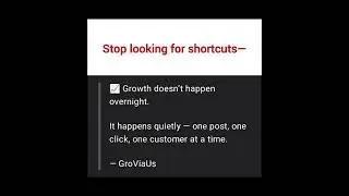 Brand didn&rsquo;t &ldquo;blow up&rdquo; in a week &mdash; they compounded. #continuousgrowth #realgrowth #groviaus