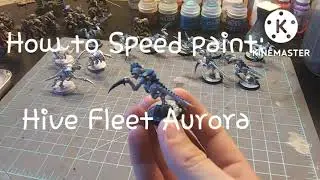 How To SpeedPaint Hive Fleet Aurora Tyranids #miniaturepainting #warhammer40k #tyranids #wh40k