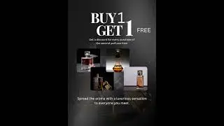 Black Minimalist Parfume Promotion Flyer