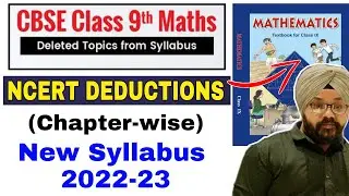 CBSE Class 9 Maths Syllabus 2022-23 | Chapterwise | New Syllabus of Class 9 Maths
