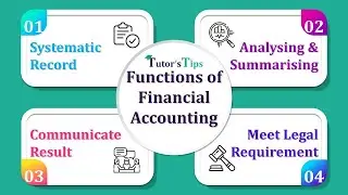 Functions of financial accounting full video on our channel @TutorsTips