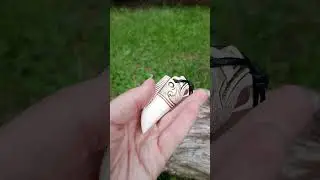 Boar amulet. Moose antlers hand-carved. Inspired by Norse mythology. Viking craft. Celtic style.