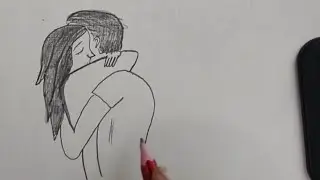 happy hug Day #video#easydrawgirl#art#hugday#hugdaystatus#hug#drawing#howtodraw #easydrawing#simple