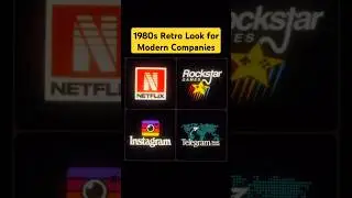 1980s Netflix, Instagram logos! 😅 #netflix #strangerthings #instagram #ai #old #retro
