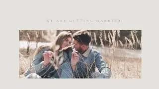 Beige Simple Cute Calligraphy Invitation Wedding Video