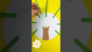 Easy kids craft - make a tree #easycraft #preschoolcraft #cutecraft