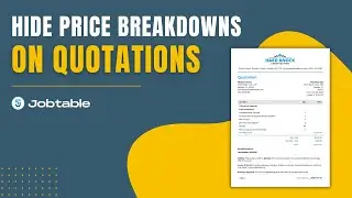 Hide Price Breakdowns on Quotes in Jobtable