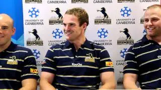 Brumbies Vice-Captains Stephen Moore, Pat McCabe and Dan Palmer speak about 2012