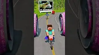 Skibidi Toilets & Italian Meme Cars VS Bollard Barbie Huge Crash in BeamNG.drive