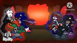 FNF You Can't Run mashup ft     (Taki, Tricky, Xenophane vs Hank, Limu, Fever)