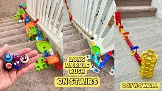 LONG MARBLE RUSH ON STAIRS + OCTWOWALL / OCTOWALL DOMINOES  @timothyspreciousmoments