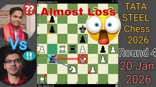 Arjun Erigaisi vs Anish Giri | TATA STEEL Chess 2026 | Round 4 Analysis | #chess #tatasteelchess