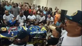 Roda de samba fam&iacute;lia GCM