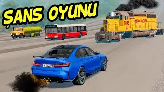 ARABA VS ŞANS OYUNU // ABS&Uuml;RT DENEY // BeamNG.drive // Cars vs downhill