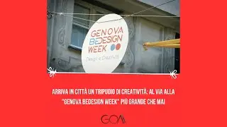 ARRIVA IN CITT&Agrave; UN TRIPUDIO DI CREATIVIT&Agrave;: AL VIA ALLA &ldquo;GENOVA BEDESIGN WEEK&rdquo; PI&Ugrave; GRANDE CHE MAI