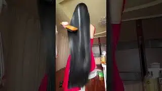 Extreme Long Hair Oil Routine | Silky Smooth Hair Care 💆&zwj;♀️✨ #shorts