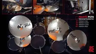 PAISTE PST8 Universal Cymbal Set 14&rdquo; Medium Hats; 16