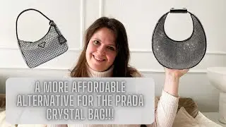 *THE BEST DUPE FOR THE PRADA CRYSTAL BAG* - STAUD MINI MOON CRYSTAL BAG