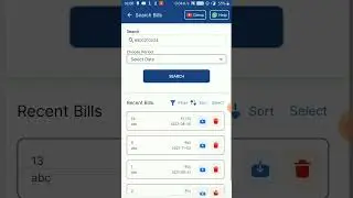 How to search bills by customer name or number